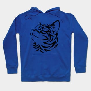 Drawing art Head Cat Hoodie